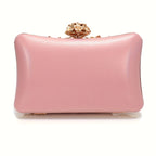 Elegant handbag decorated with rhinestones