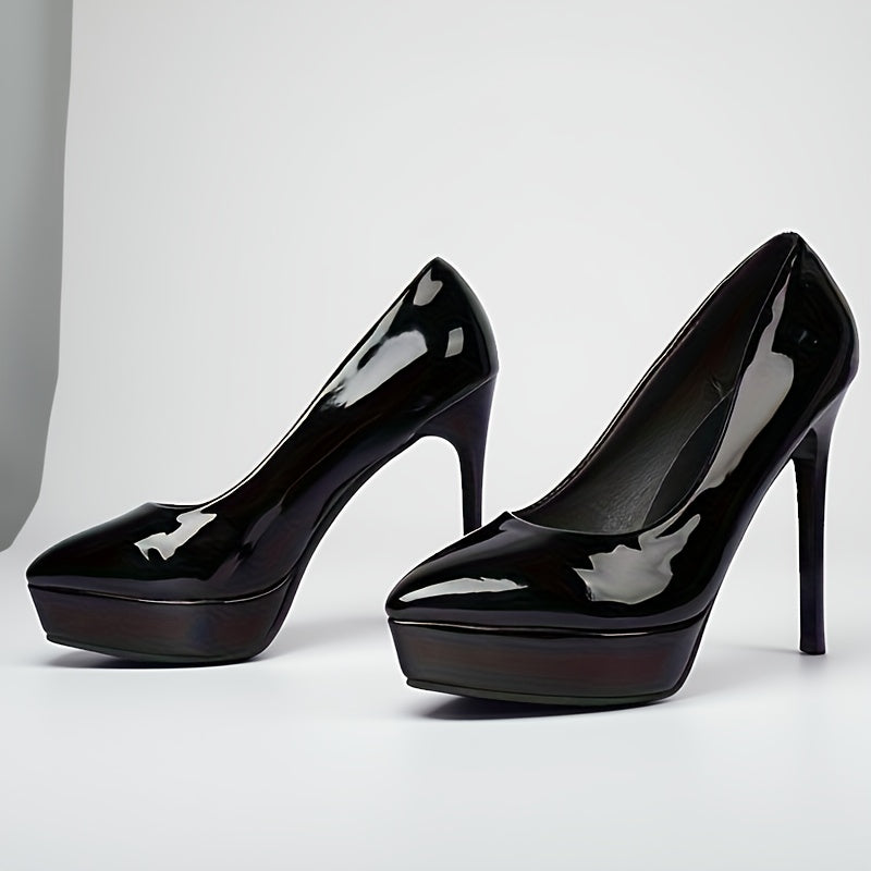 Stylish high-heeled pumps