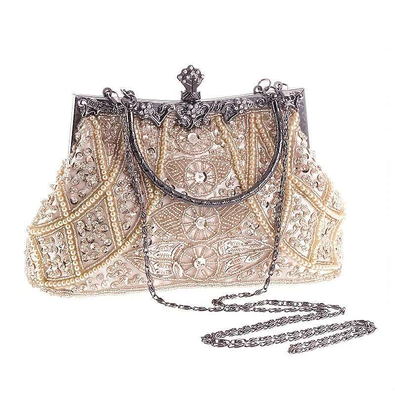 Vintage envelope with embroidery and beads