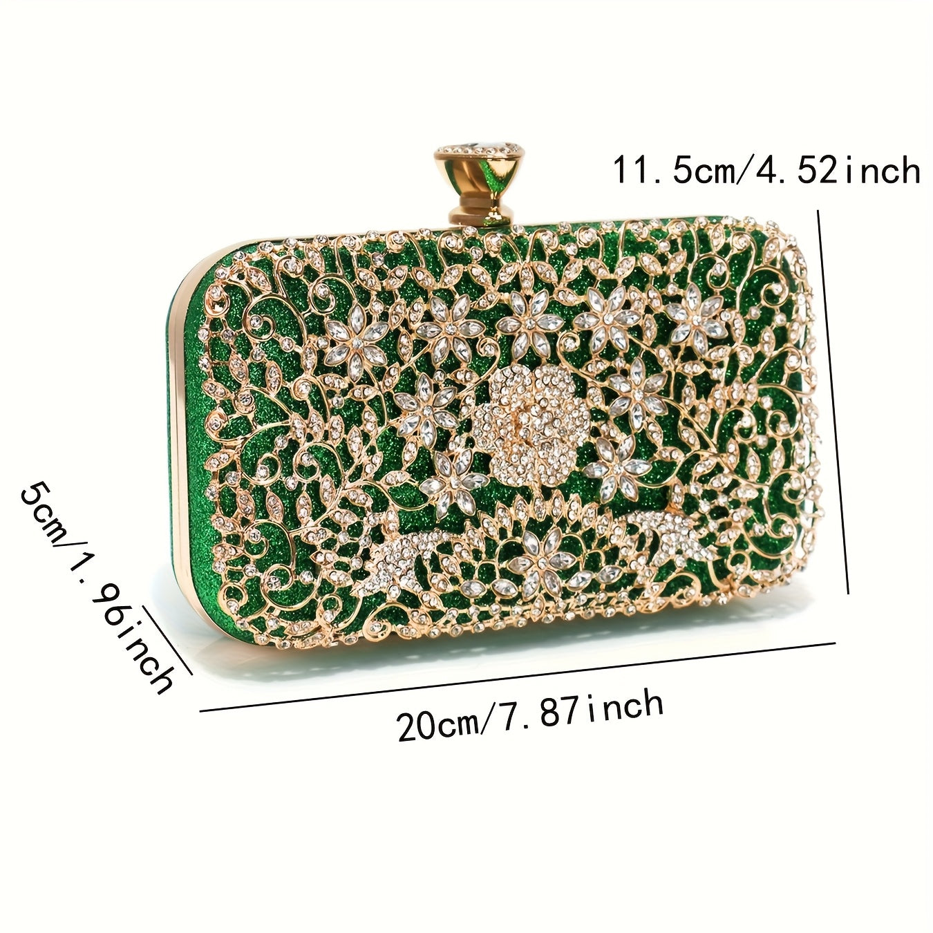 Evening clutch with motif