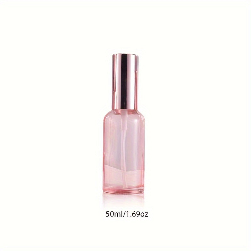 Luxusní skleněná růžovo-zlatá rozprašovací lahvička 15ml, 20ml, 30ml, 50ml a 100ml