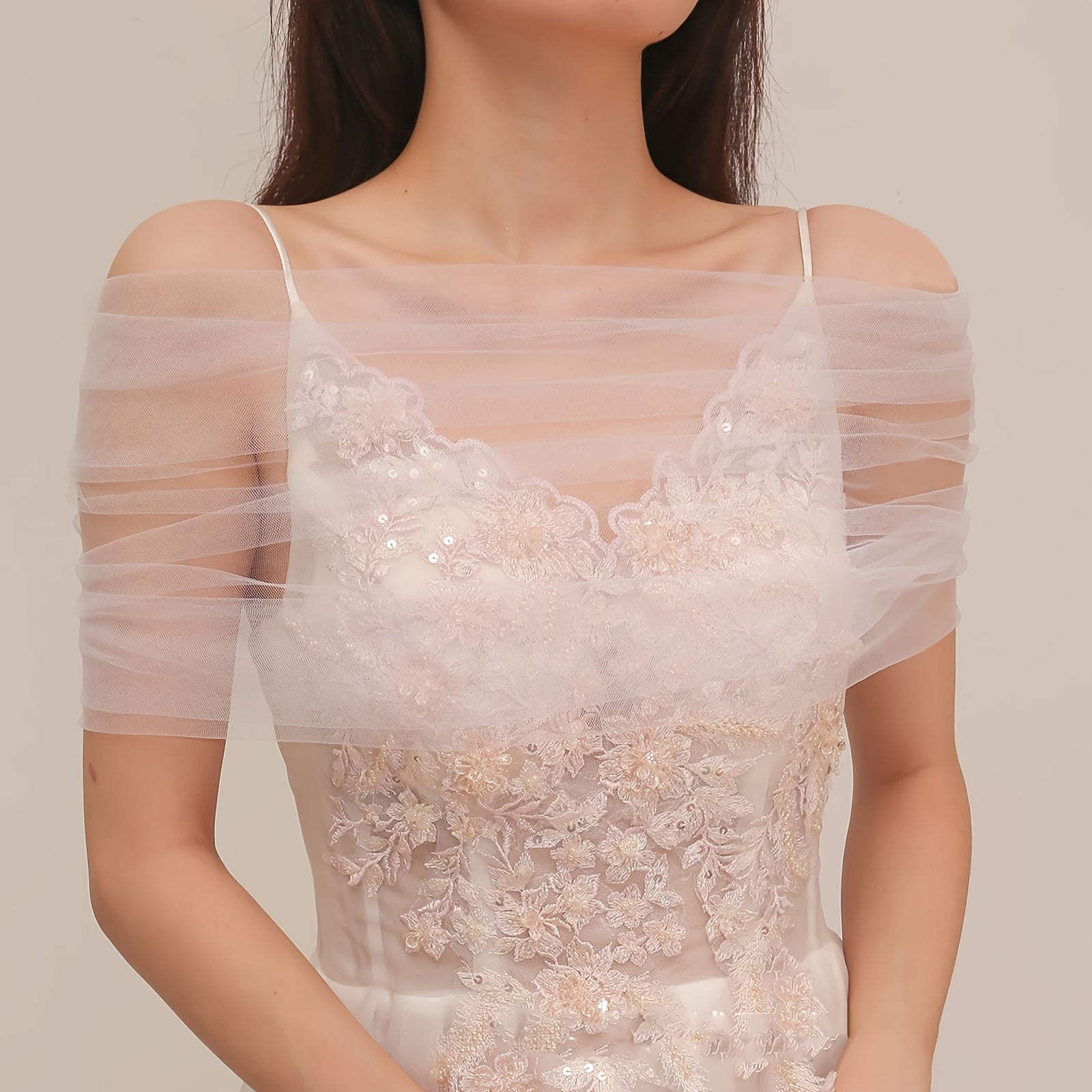 Wedding tulle scarf