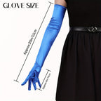 Women's satin long gloves in the style of the 1920s