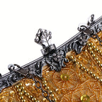 Vintage envelope with embroidery and beads