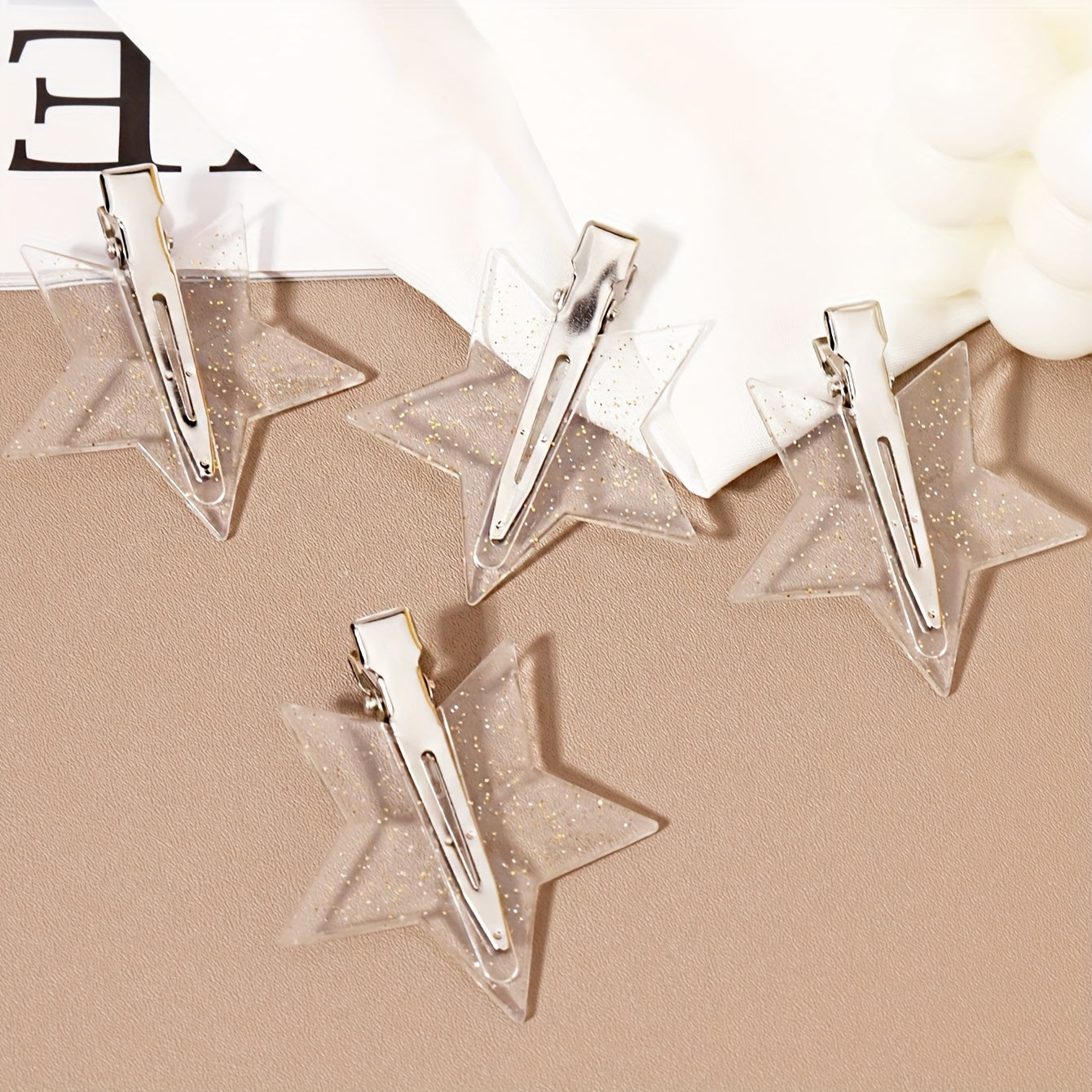 4 pcs star-shaped hair clips
