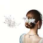 Hair clip with floral motif
