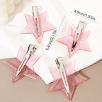 4 pcs star-shaped hair clips