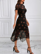 Rose-Patterned Dress