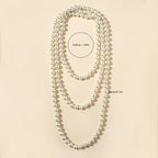 Glass pearl necklace