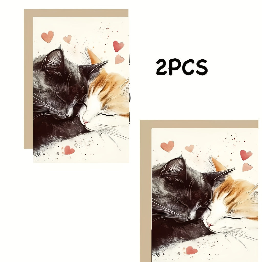 Narozninové přání s motivem koček