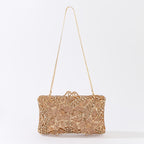 Luxurious clutch bag with floral motif