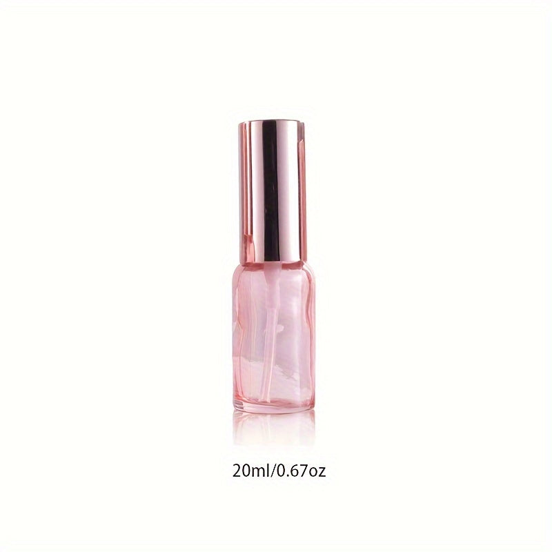 Luxusní skleněná růžovo-zlatá rozprašovací lahvička 15ml, 20ml, 30ml, 50ml a 100ml