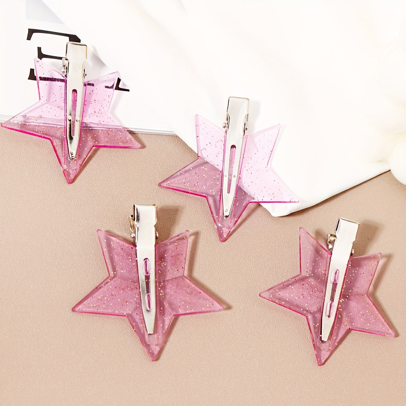 4 pcs star-shaped hair clips