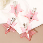 4 pcs star-shaped hair clips