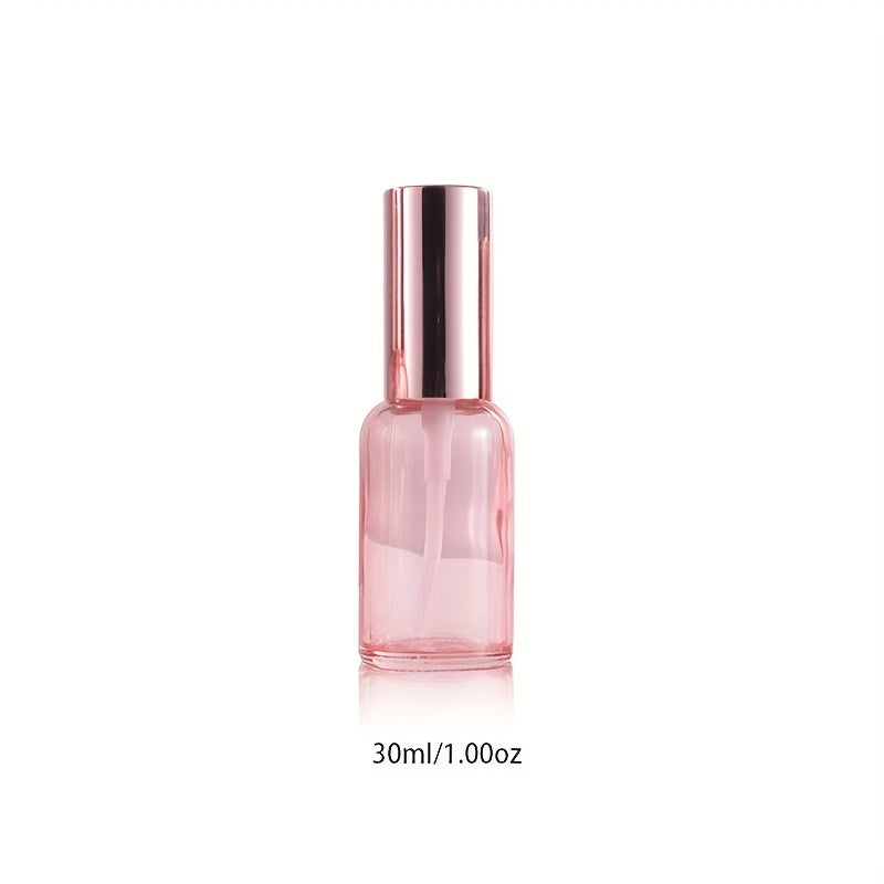 Luxusní skleněná růžovo-zlatá rozprašovací lahvička 15ml, 20ml, 30ml, 50ml a 100ml