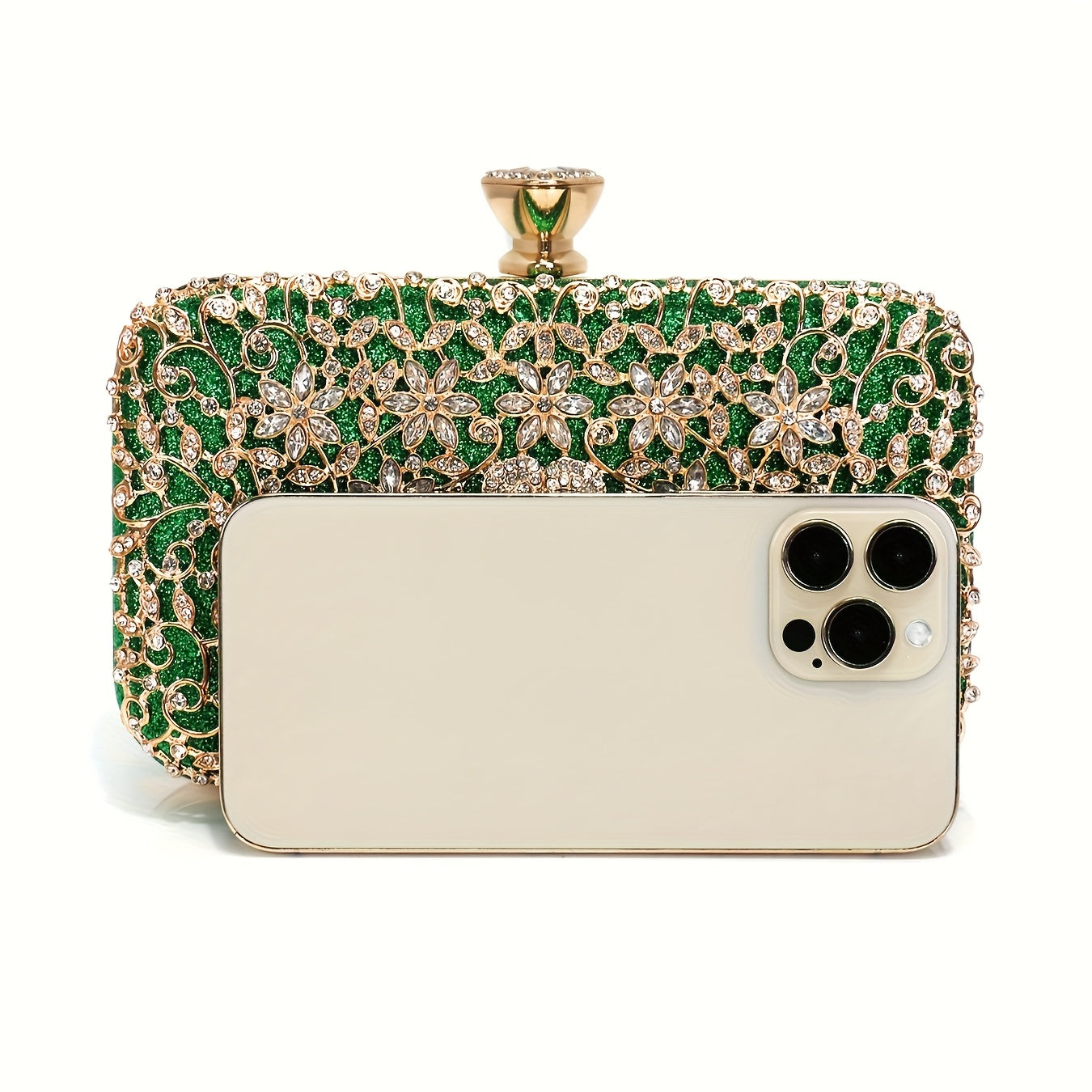 Evening clutch with motif