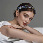 Elegantní čelenka s krystaly a kamínky