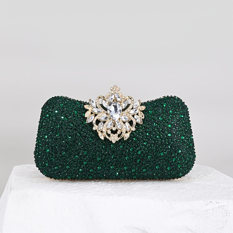 A notepad with rhinestones and a clip fastening