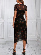 Rose-Patterned Dress