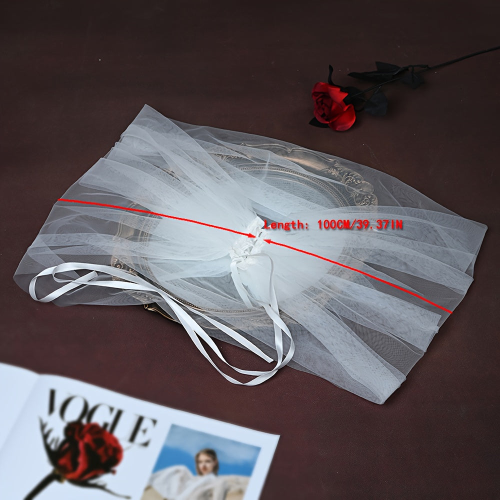 Wedding tulle scarf