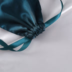 Three-piece sleep mask set with hair ties