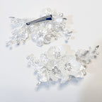 Hair clip with floral motif