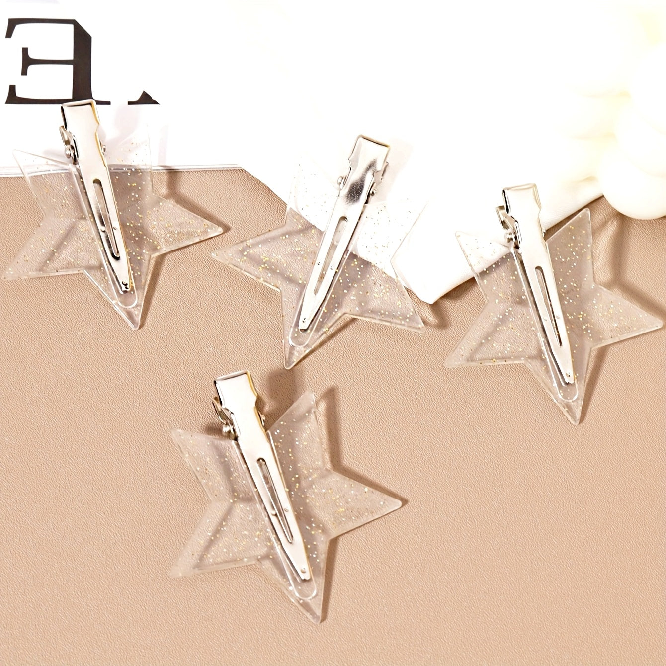 4 pcs star-shaped hair clips