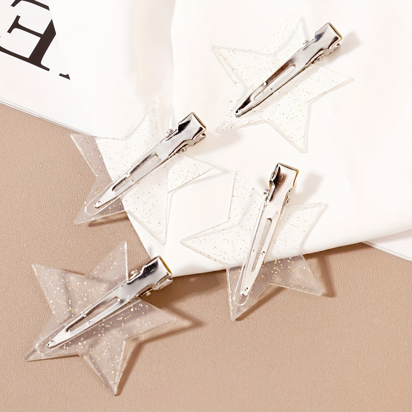 4 pcs star-shaped hair clips