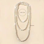 Glass pearl necklace